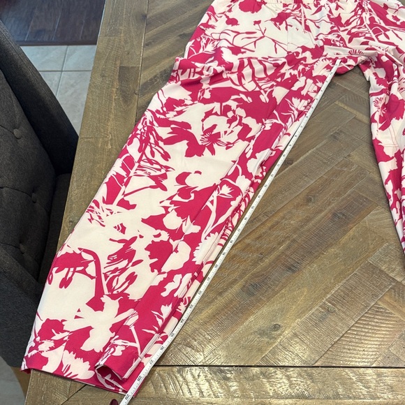 Lululemon Floral Pink and White Wide-Leg Pants - Picture 2 of 5